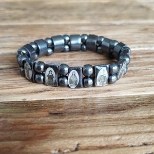 Hematite Stone Beads Healing Praying Religious Jesus Saint Freedom Faith Christ